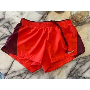 Nike Dri-FIT Running Women's Large Crimson Red Dk Beetroot Shorts M
